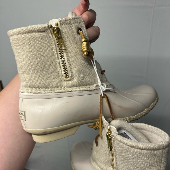 Sperry Women’s 8 Beige Wool Duck Boots - Picture 7 of 8